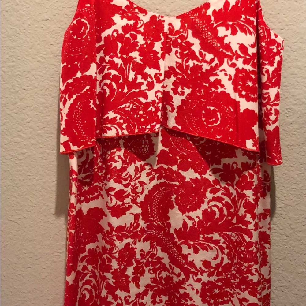 Exclusive for Intermix silk white and red dress